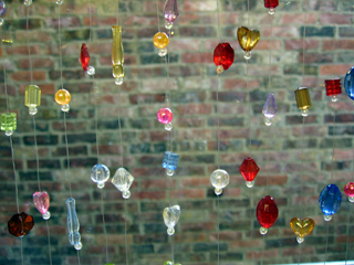 Beads in Nora and Kelly's window