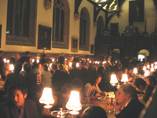 Dinner in hall, Wadham College, Oxford