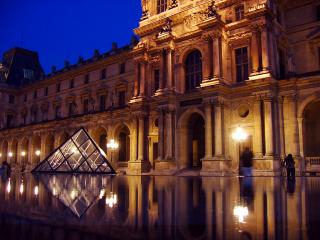 Smaller Louvre pyramid