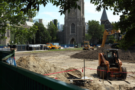 Back campus demolition, University of Toronto
