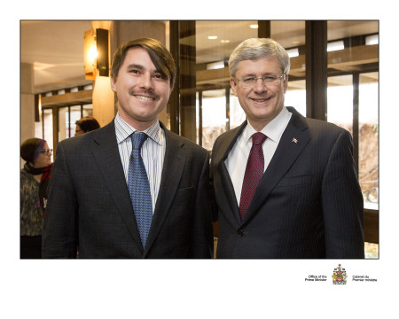 Milan Ilnyckyj and Prime Minister Stephen Harper, 2013-12-02