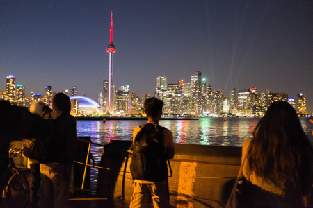 Toronto skyline from ferry