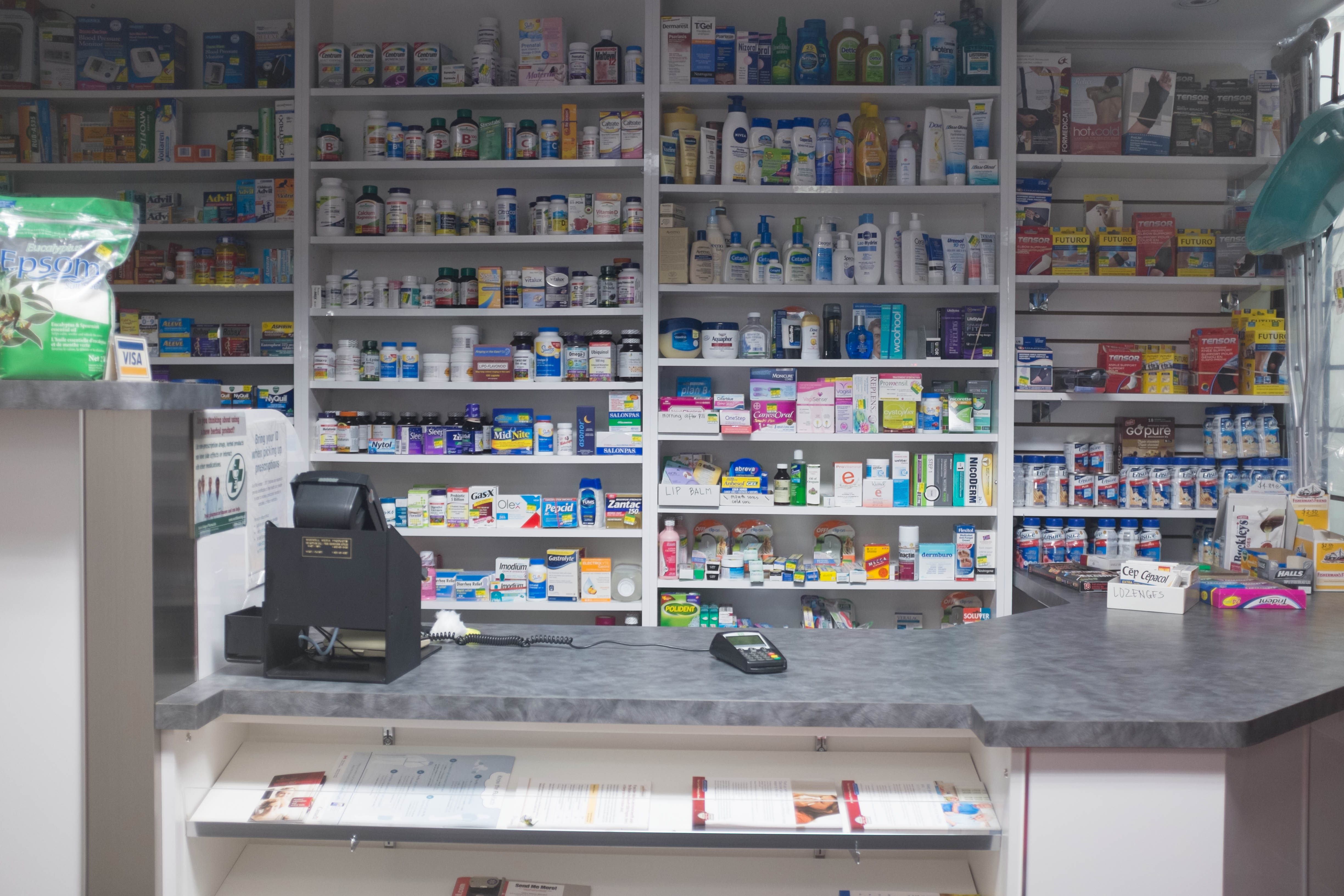 Pharmacy – a sibilant intake of breath